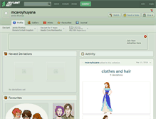 Tablet Screenshot of mcavoyhuyana.deviantart.com