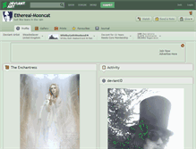 Tablet Screenshot of ethereal-mooncat.deviantart.com