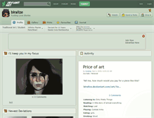 Tablet Screenshot of biralize.deviantart.com