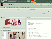 Tablet Screenshot of high-on-highlighters.deviantart.com