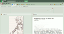 Desktop Screenshot of lizzythemimzy.deviantart.com