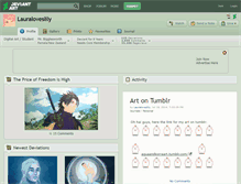 Tablet Screenshot of lauraloveslily.deviantart.com