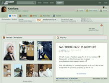 Tablet Screenshot of kateliana.deviantart.com