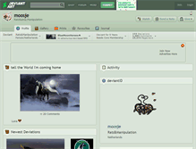 Tablet Screenshot of moosje.deviantart.com