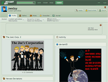 Tablet Screenshot of joesguy.deviantart.com