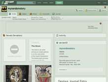Tablet Screenshot of myrandomstory.deviantart.com