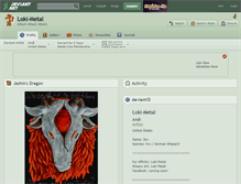 Tablet Screenshot of loki-metal.deviantart.com