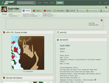 Tablet Screenshot of gust-rider.deviantart.com