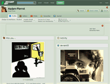 Tablet Screenshot of madam-pierrot.deviantart.com