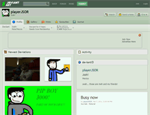 Tablet Screenshot of playerjsor.deviantart.com