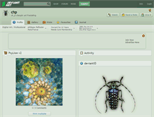 Tablet Screenshot of chp.deviantart.com