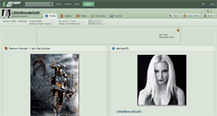Desktop Screenshot of littleblondegoth.deviantart.com