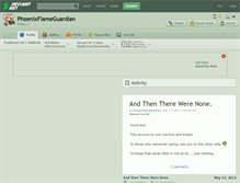 Tablet Screenshot of phoenixflameguardian.deviantart.com