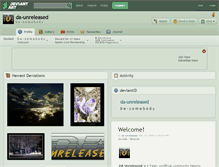 Tablet Screenshot of da-unreleased.deviantart.com