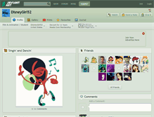 Tablet Screenshot of disneygirl52.deviantart.com