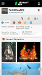 Mobile Screenshot of felistheidiot.deviantart.com