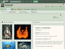 Tablet Screenshot of felistheidiot.deviantart.com