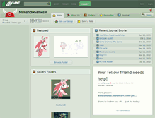 Tablet Screenshot of nintendogames.deviantart.com