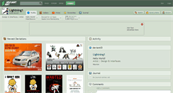 Desktop Screenshot of lightning1.deviantart.com