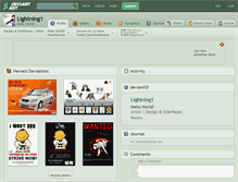 Tablet Screenshot of lightning1.deviantart.com