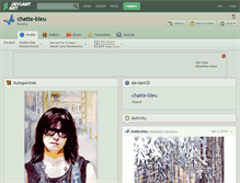 Tablet Screenshot of chatte-bleu.deviantart.com