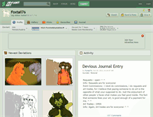 Tablet Screenshot of foxtail76.deviantart.com
