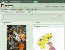 Tablet Screenshot of happydorkgirl.deviantart.com