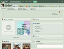 Tablet Screenshot of msnogood.deviantart.com