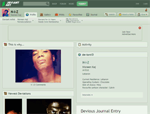 Tablet Screenshot of n-i-z.deviantart.com