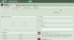 Desktop Screenshot of clovery.deviantart.com