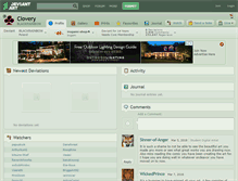 Tablet Screenshot of clovery.deviantart.com