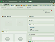 Tablet Screenshot of bellecita.deviantart.com