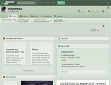 Tablet Screenshot of indigomouse.deviantart.com