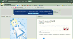 Desktop Screenshot of catwildatom.deviantart.com