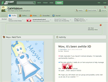 Tablet Screenshot of catwildatom.deviantart.com