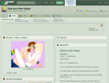 Tablet Screenshot of dok-luvs-herr-major.deviantart.com