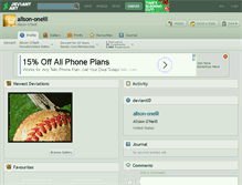 Tablet Screenshot of alison-oneill.deviantart.com