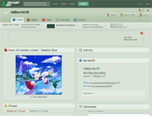 Tablet Screenshot of natsu-no-hi.deviantart.com