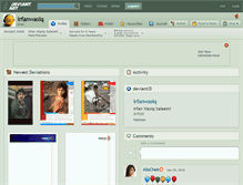 Tablet Screenshot of irfanwasiq.deviantart.com