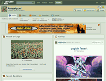 Tablet Screenshot of amayaaponi.deviantart.com