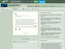 Tablet Screenshot of animal-paradise.deviantart.com