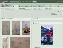 Tablet Screenshot of nickyv917.deviantart.com