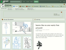 Tablet Screenshot of erickcruz.deviantart.com