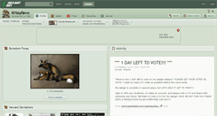 Desktop Screenshot of krissyfawx.deviantart.com