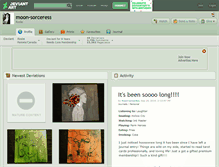 Tablet Screenshot of moon-sorceress.deviantart.com