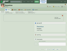 Tablet Screenshot of draconicus.deviantart.com
