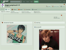 Tablet Screenshot of dragonvampiress0115.deviantart.com
