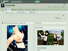 Tablet Screenshot of crimsonkingie.deviantart.com