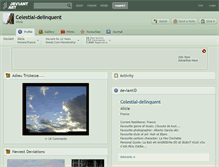 Tablet Screenshot of celestial-delinquent.deviantart.com