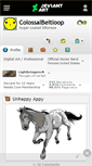 Mobile Screenshot of colossalbeltloop.deviantart.com